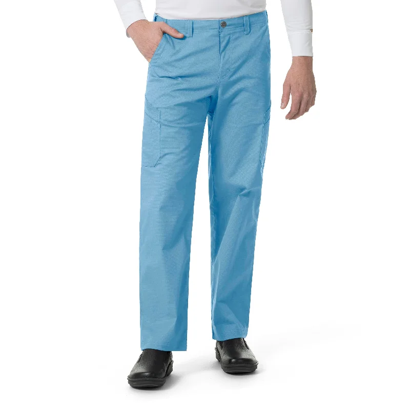 Best Bargains Carhartt Rugged Flex Ripstop Men’s Straight Leg Cargo Scrub Pant - Azure Blue