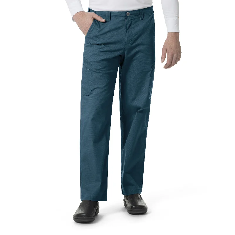 Limited Availability Carhartt Rugged Flex Ripstop Men’s Straight Leg Cargo Scrub Pant - Caribbean Blue