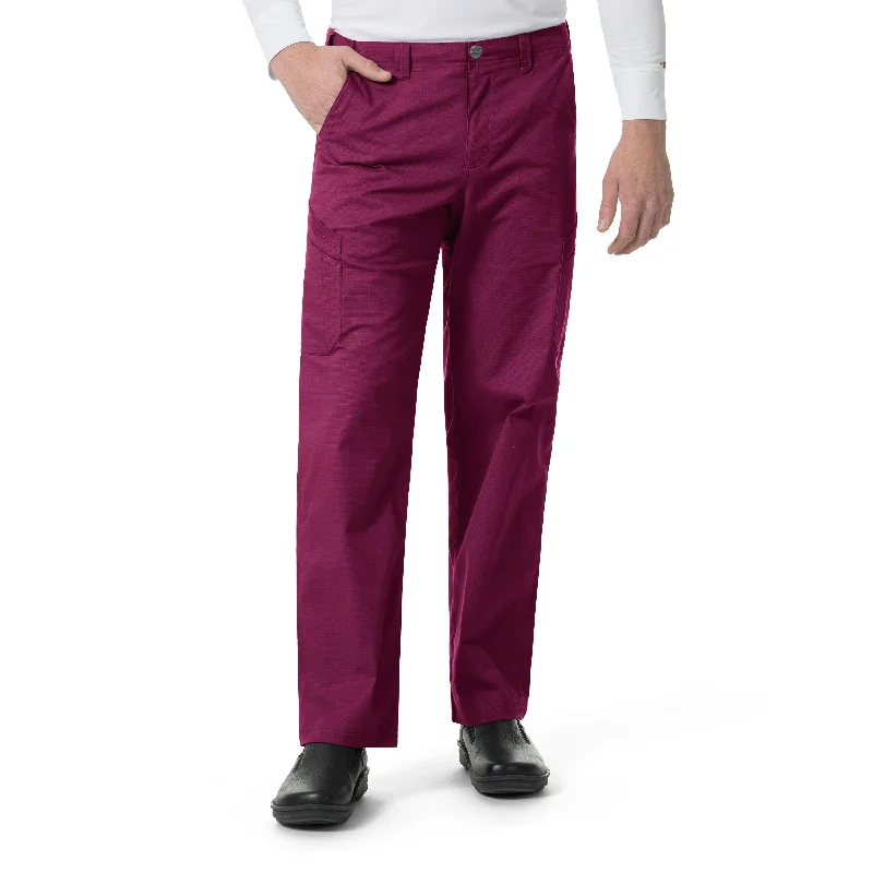 Price Reduction Carhartt Rugged Flex Ripstop Men’s Straight Leg Cargo Scrub Pant - Wine