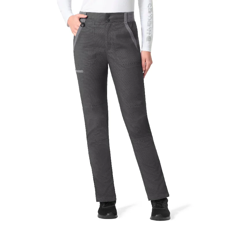 Season Finale Sale Carhartt Rugged Flex Ripstop Women's Utility Cargo Scrub Pant - Dark Pewter