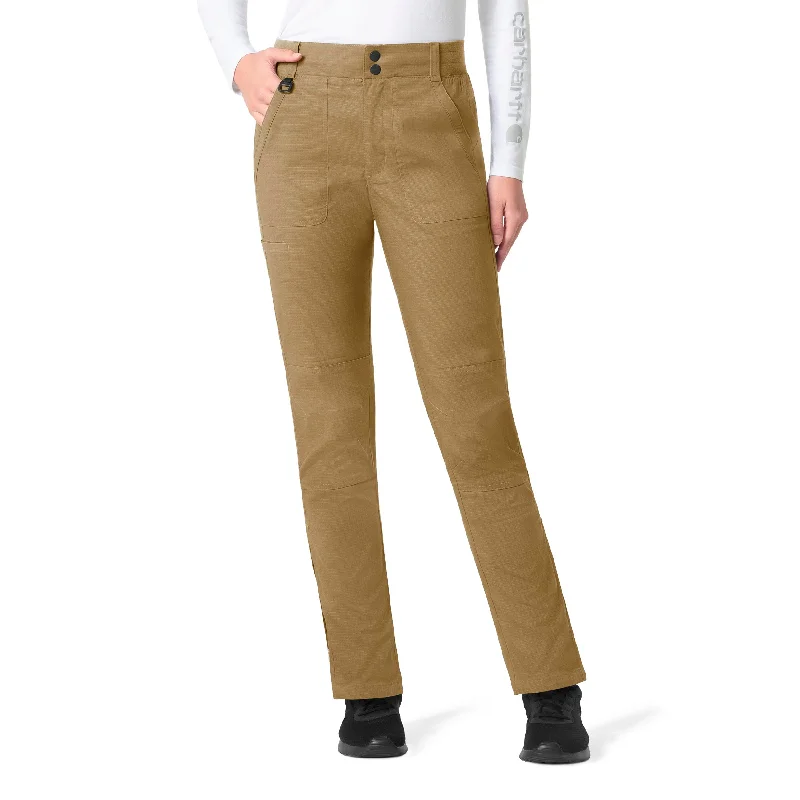 Overstock Sale Carhartt Rugged Flex Ripstop Women's Utility Cargo Scrub Pant - Dijon