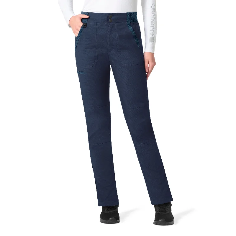 Instant Discount Carhartt Rugged Flex Ripstop Women's Utility Cargo Scrub Pant - Navy