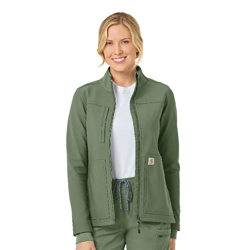 Markdowns Carhartt Rugged Flex Women's Bonded Fleece Jacket - Olive