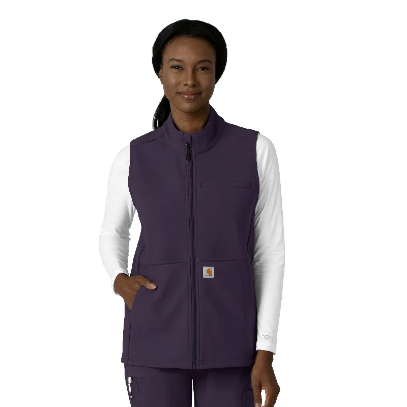 Steals and Deals Carhartt Rugged Flex Women's Bonded Fleece Vest - Black Plum