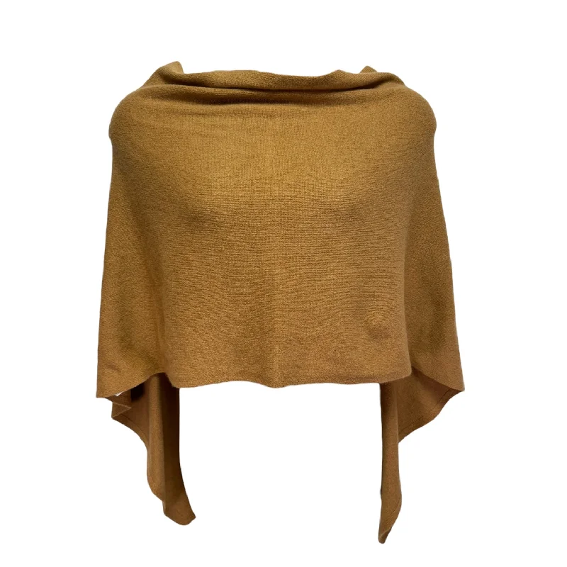 Today’s Deal Cashmere Ruana By Tina Stevens In Camel, Size: Osfm