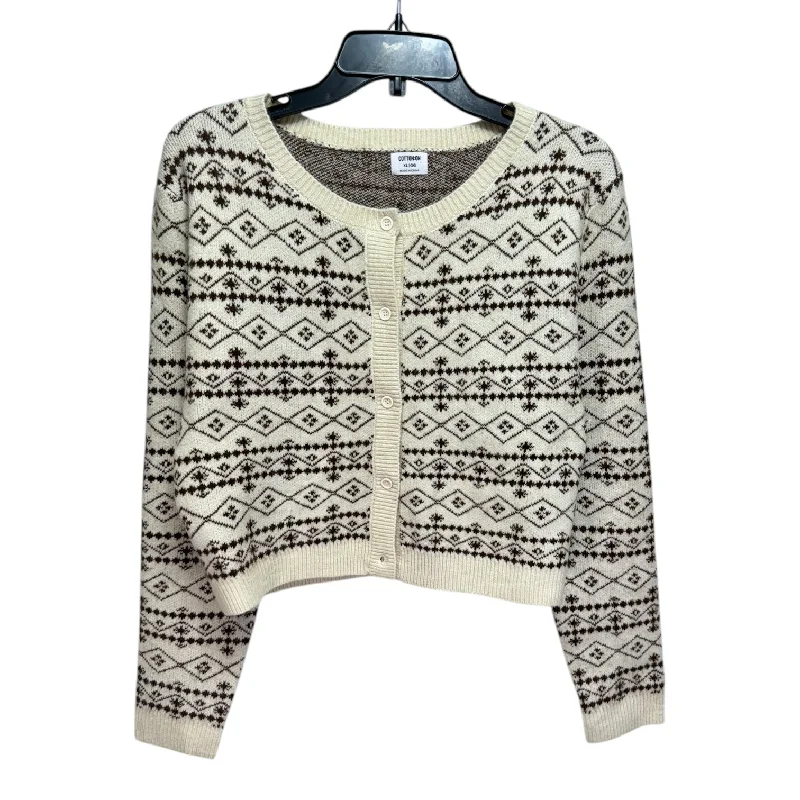 Special Price Cropped Sweater Cardigan By Cotton On In Brown, Size: Xl