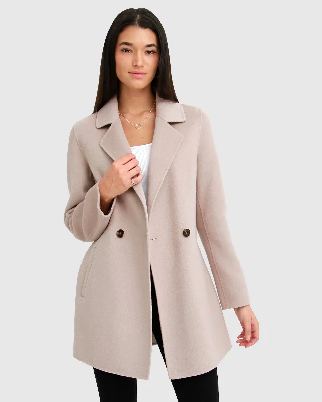 Early Access Electric Feel Drawstring Coat - Sand