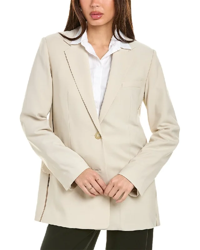 Reduced Prices Helmut Lang Logo Tape Wool-Blend Blazer
