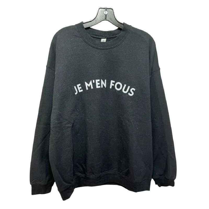 Clearance Items “I Don’t Care” Top Long Sleeve Basic By Gildan In Black, Size: Xl