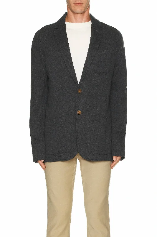 Limited Quantity Inlet Knit Blazer In Black Sky Melange