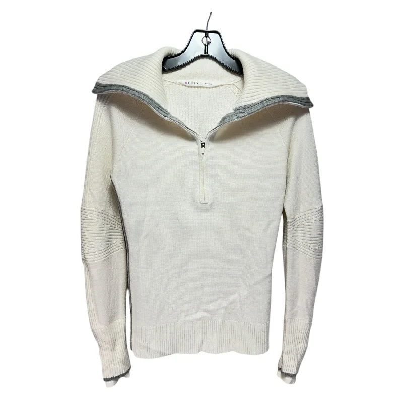 Blowout Sale Knit Quarter Zip Sweater By Athleta In Cream, Size: S