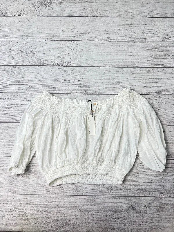Clearance Event New! Top Short Sleeve By Newbury Kustom In White, Size: L