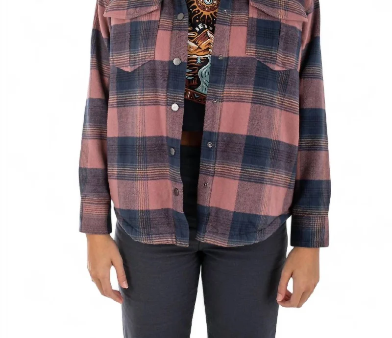 Loyalty Reward Nivean Flannel Jacket In Mauve