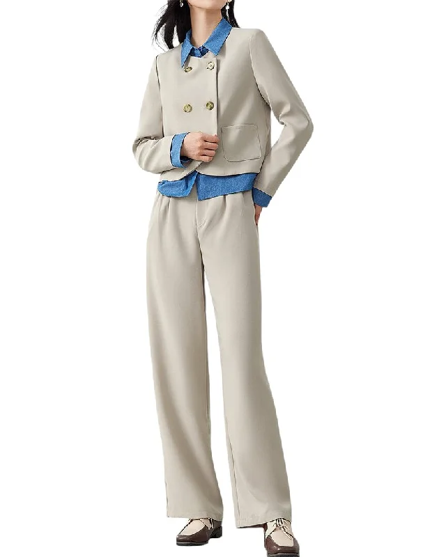 Price Smash OUNIXUE 2pc Blazer & Pant Set