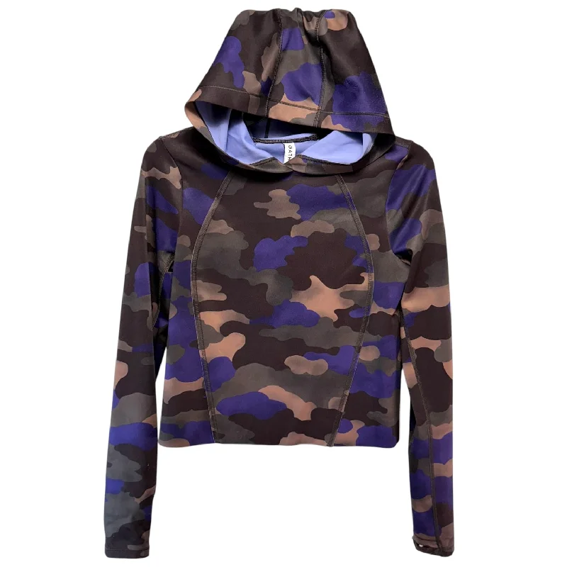 Price Reduction Pinnacle Camo Cropped Hoodie By Athleta In Camouflage Print, Size: Xxs