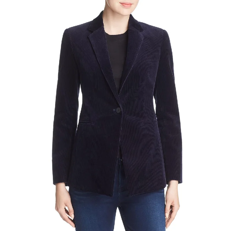 Price Blitz Power Womens Corduroy One-Button Blazer