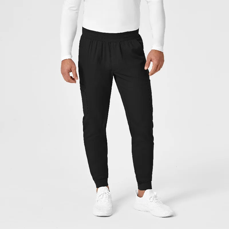 YEAR-End Sale PRO Men's Cargo Jogger Scrub Pant - Black