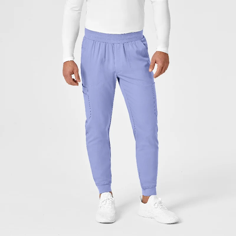 Deal Dash PRO Men's Cargo Jogger Scrub Pant - Ceil Blue