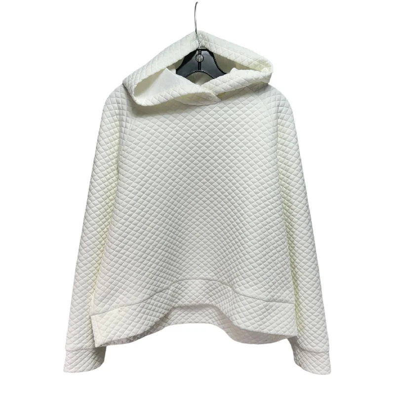 Savings Event Quilted Athletic Top Long Sleeve Hoodie By New Balance In Cream, Size: Xl
