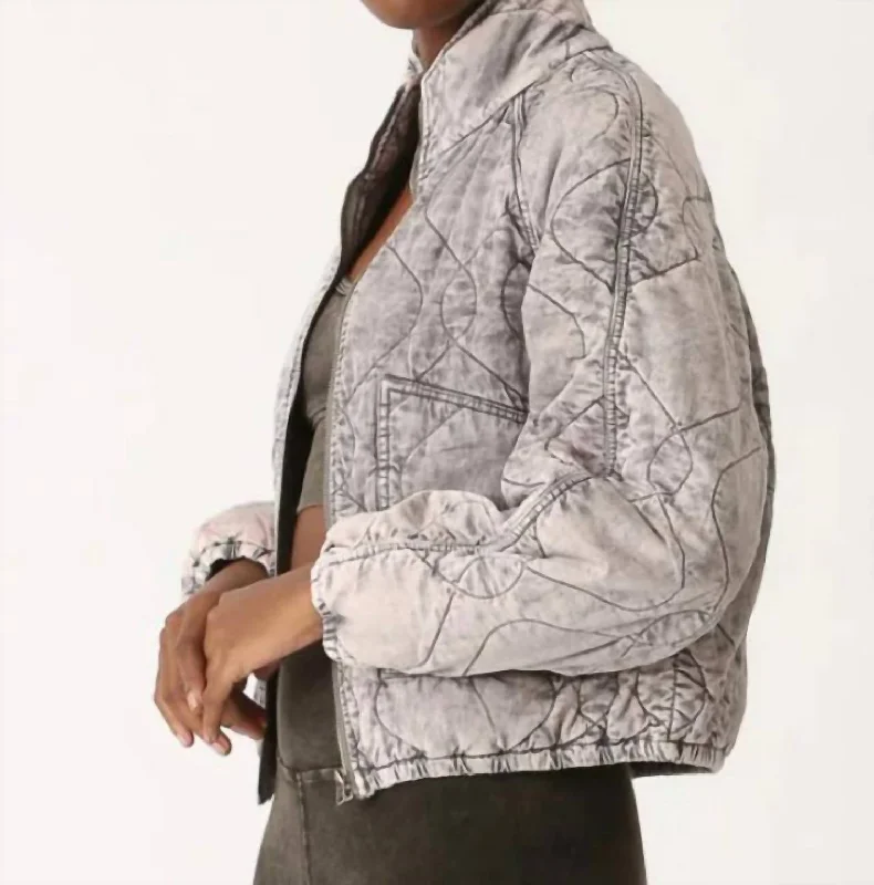 Low Prices Quilted Jacket Acid In Driftwood