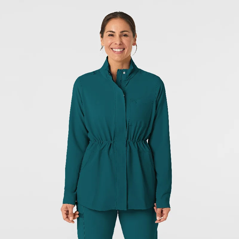 Price Drop RENEW Women's Convertible Hood Fashion Jacket - Caribbean Blue