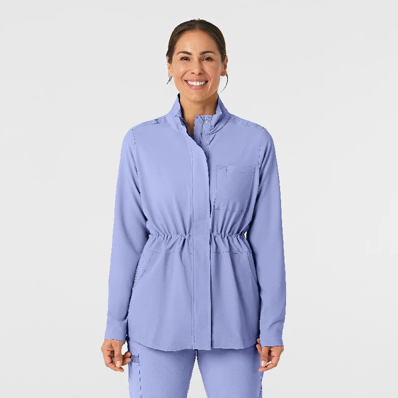 Super Savings RENEW Women's Convertible Hood Fashion Jacket - Ceil Blue