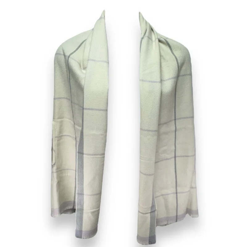 Fantastic Offers Shawl By J. Crew In Cream & Grey, Size: Osfm
