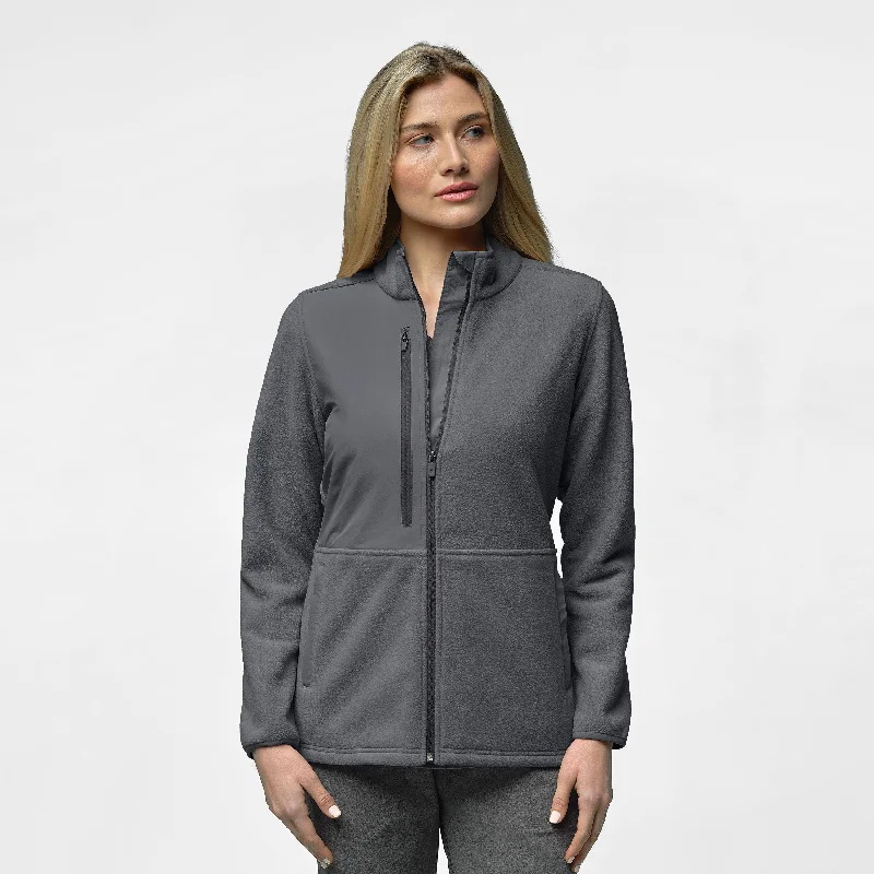 Instant Discount Slate Women's Micro Fleece Zip Jacket - Pewter