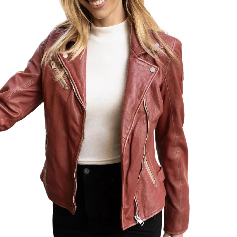 Blowout Sale Sofia Leather Jacket In Astro Dust