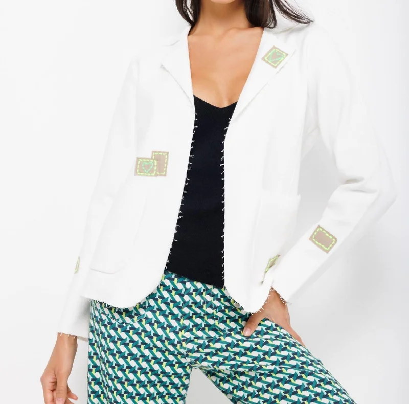 Savings Spectacular Summer Blazin' Jacket In White