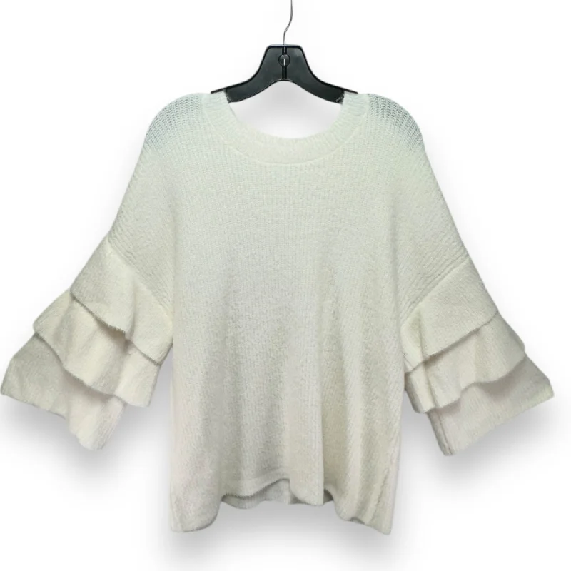 Deal Zone Sweater By Design History In White, Size: 1x