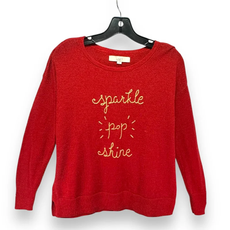 Blowout Sale Sweater By Loft In Red, Size: M