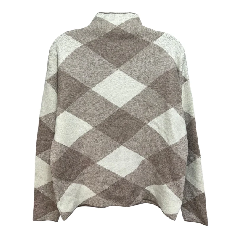 Sweater By Tahari By Arthur Levine In Taupe, Size: S