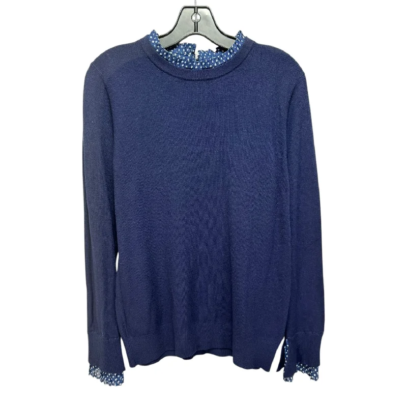 Super Bargain Sweater By Vila Milano In Navy, Size: L