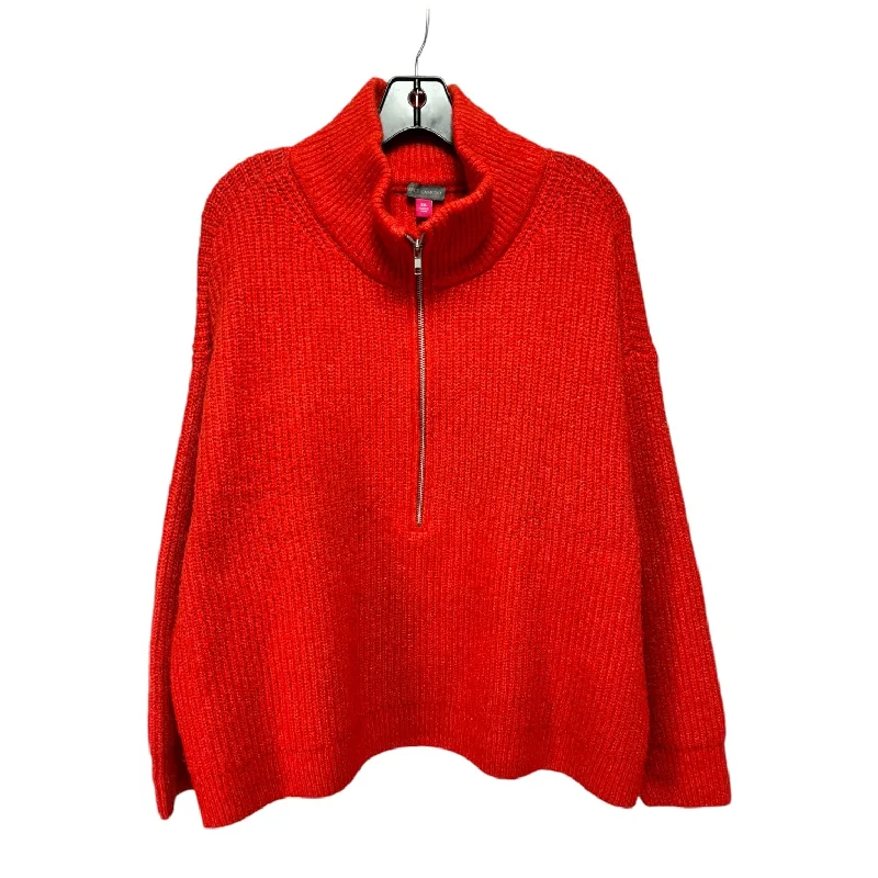 Huge Savings Sweater By Vince Camuto In Red, Size: Xxl