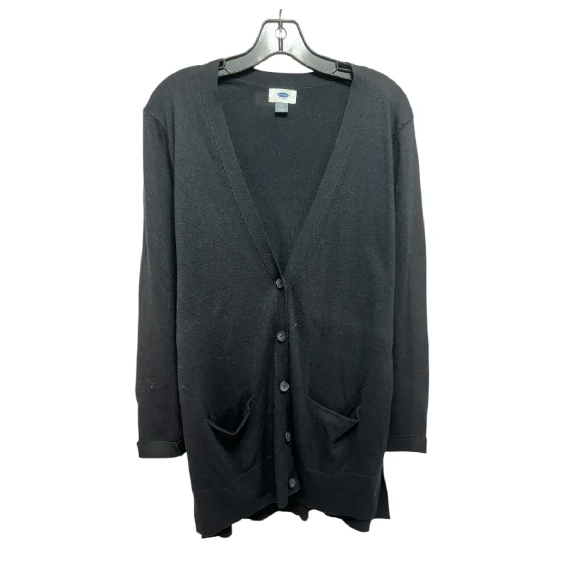 Sweater Cardigan By Old Navy In Black, Size: L