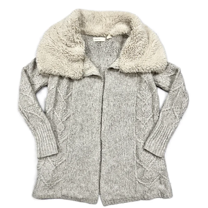 Shop and Save Sweater Cardigan By Sleeping On Snow In Taupe, Size: S