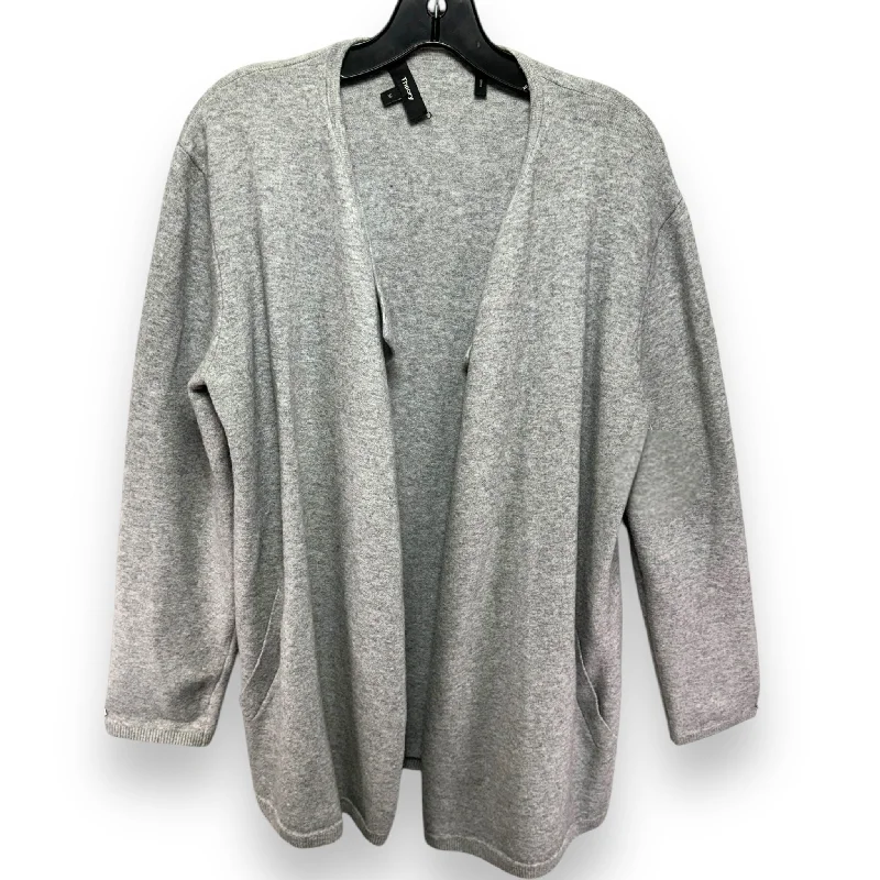 Sweater Cardigan By Theory In Grey, Size: M