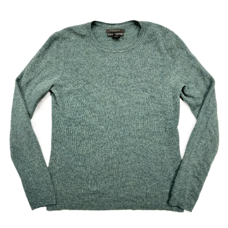 Overstock Sweater Cashmere By Tahari By Arthur Levine In Teal, Size: M