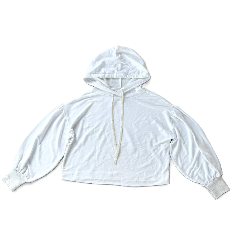 Clearance Sale Sweatshirt Hoodie By Ramy Brook In White, Size: M