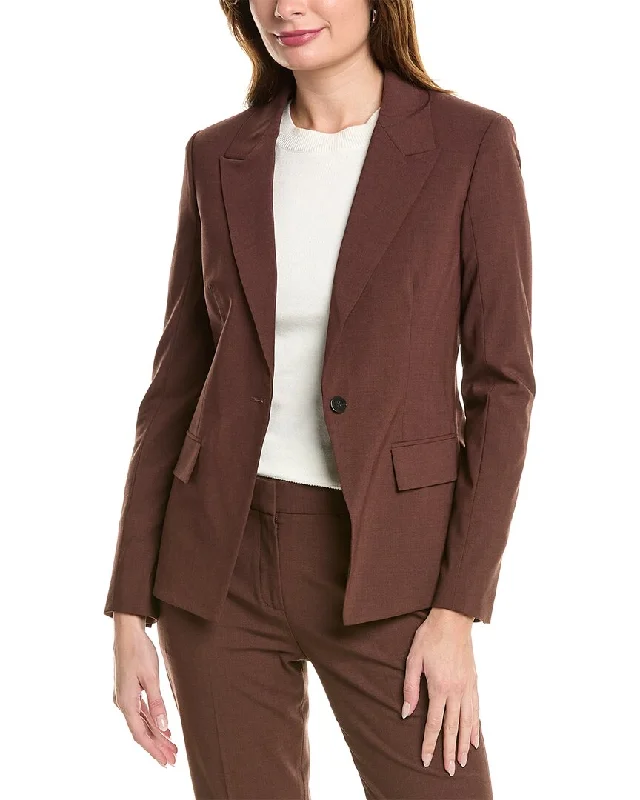 Mega Sale Theory Angled Wool-Blend Blazer