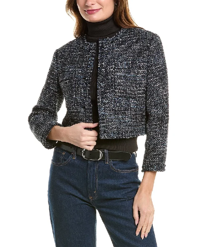 Crazy Deals Theory Crop Wool-Blend Jacket
