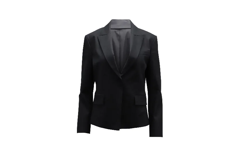 Unmissable Offer Theory Single-Breasted Blazer in Black Cotton