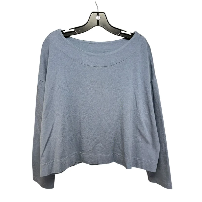 Top Long Sleeve By Bryn Walker In Blue, Size: M