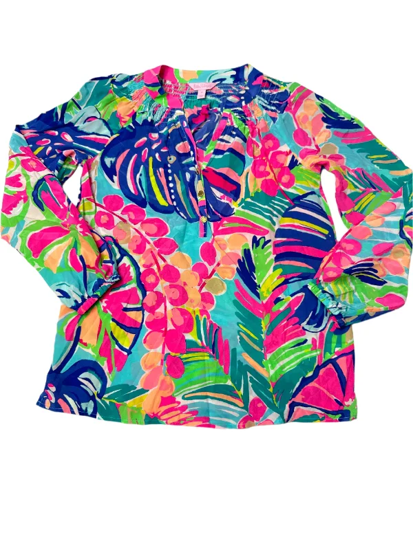 Weekend Deal Top Long Sleeve By Lilly Pulitzer In Multi-colored, Size: Xs