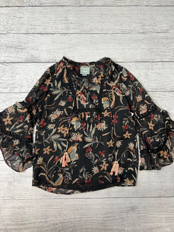 Deal Dash Top Long Sleeve By Maeve In Print, Size: M
