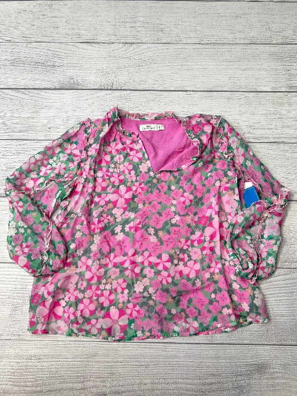 Hurry In Top Long Sleeve By Vineyard Vines In Floral, Size: S
