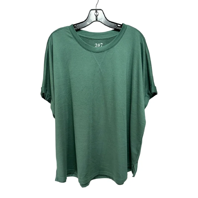 Price Rollback Top Short Sleeve Basic By Maurices In Green, Size: 2x