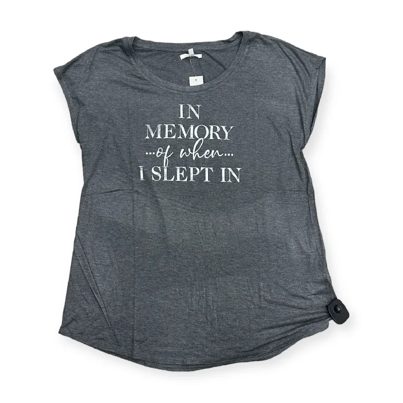 Online Only Top Short Sleeve Basic By Maurices  Size: L