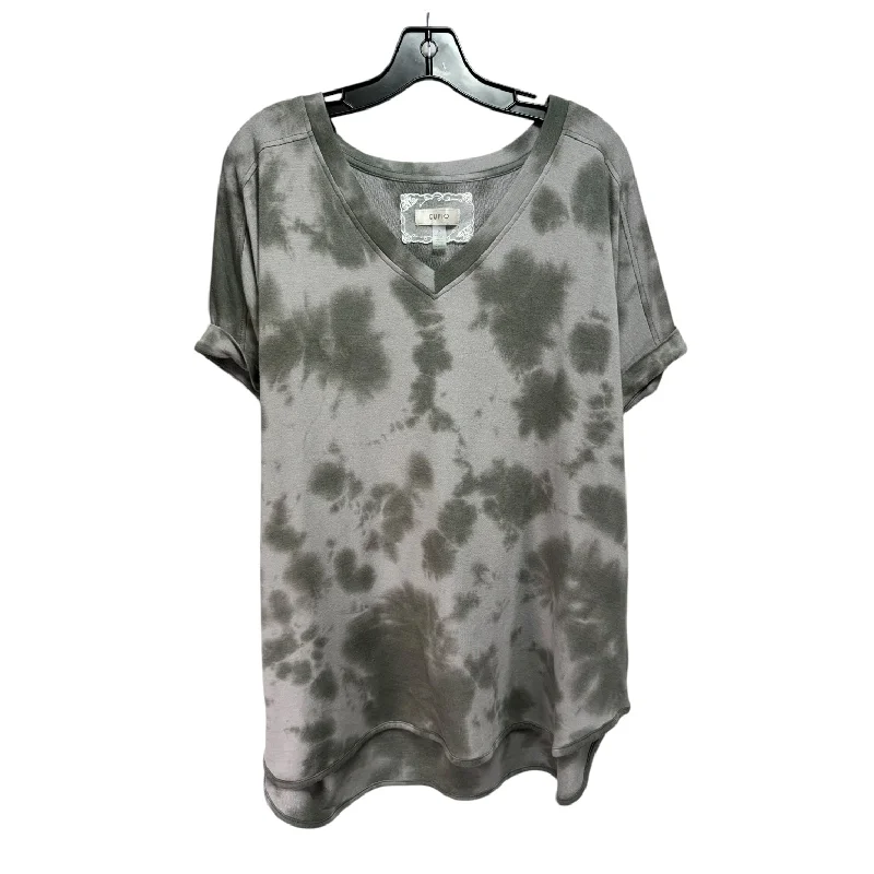 Price Reduction Top Short Sleeve By Cupio In Tie Dye Print, Size: 2x